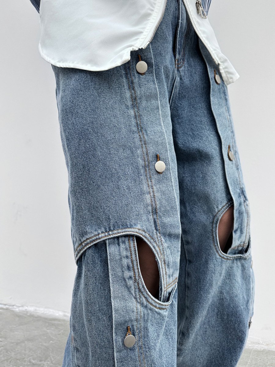 straight wide-leg jeans  FE0109