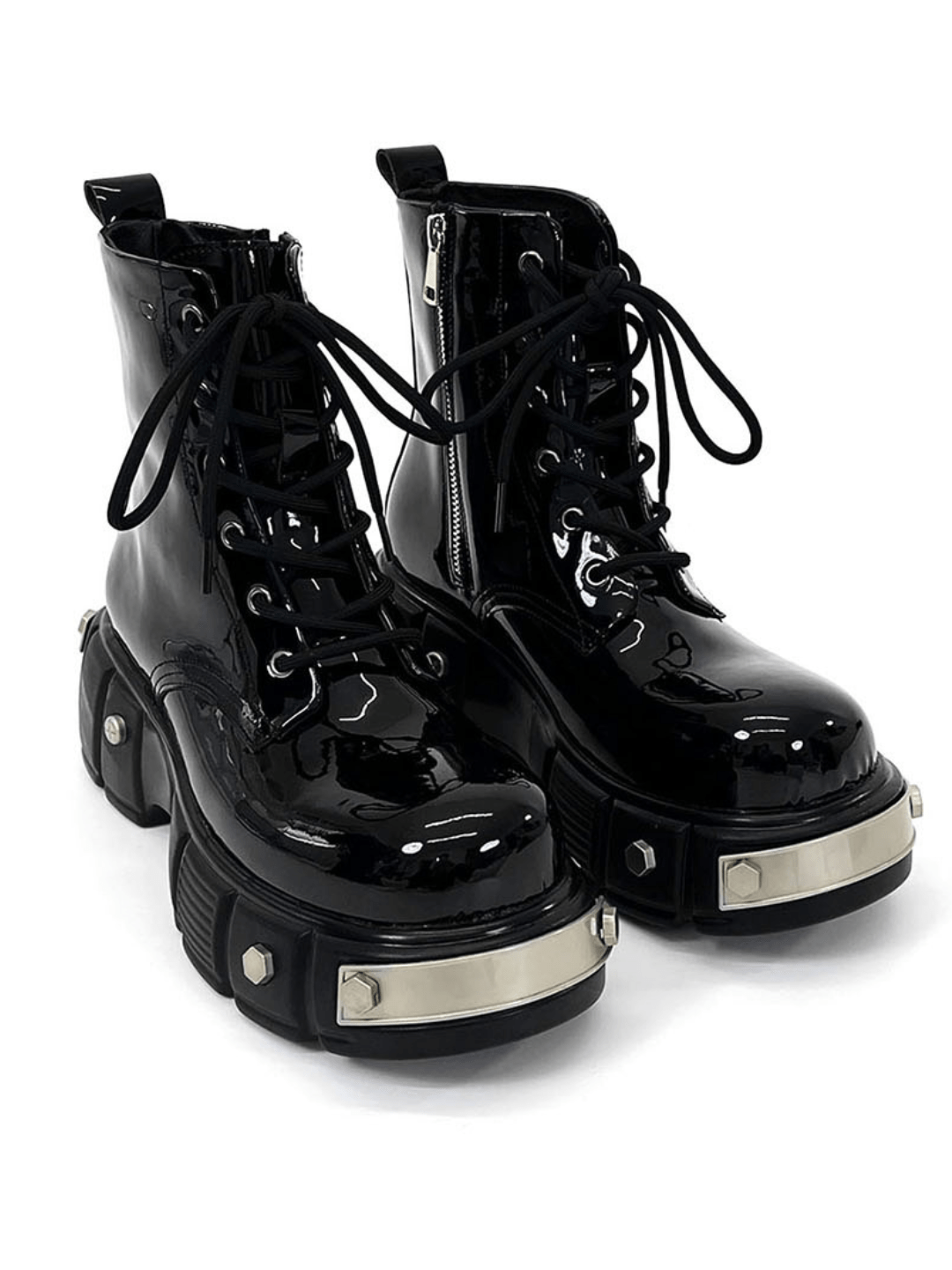 punk zipper biker boots S033