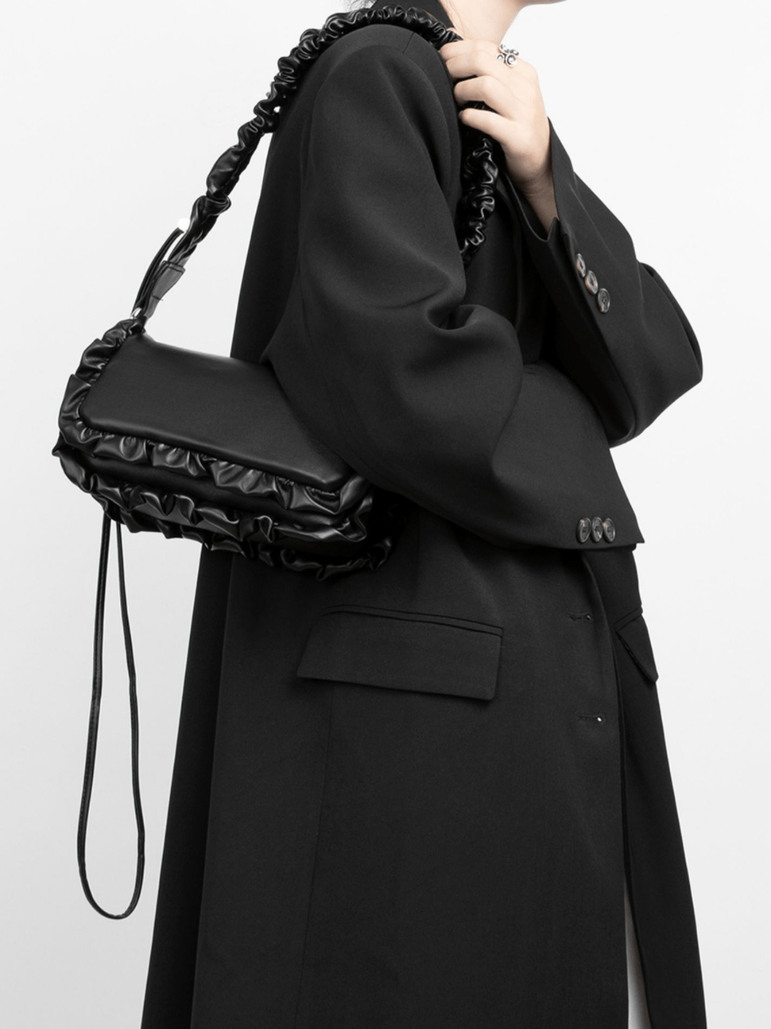 [luckystudio] decoration shoulder small square bag   FA085