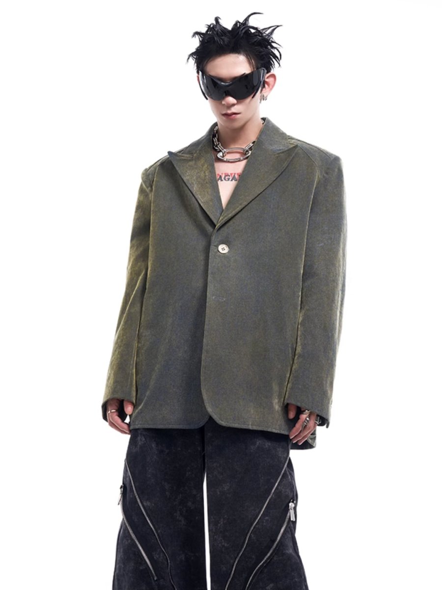[STARTEXCEEDEND] denim suit jacket FE0605