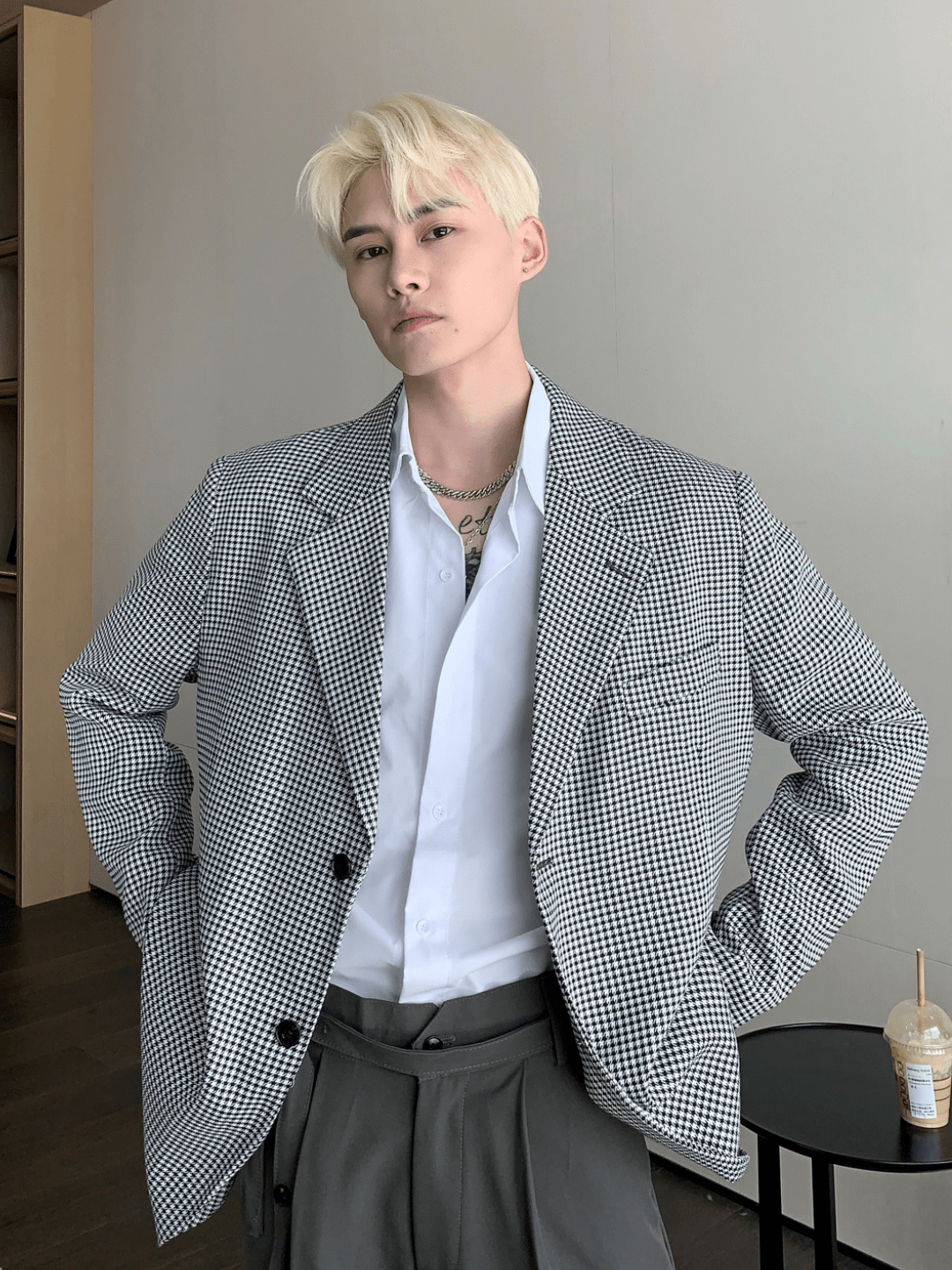 [CUIBUJU] Korean loose oversize casual shirt   FE0554