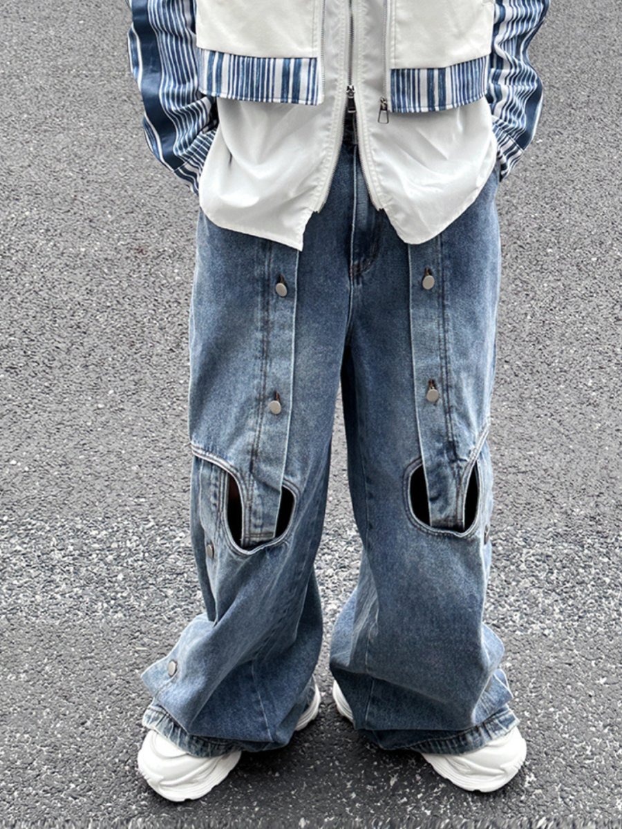 straight wide-leg jeans  FE0109