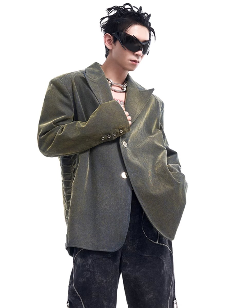 [STARTEXCEEDEND] denim suit jacket FE0605