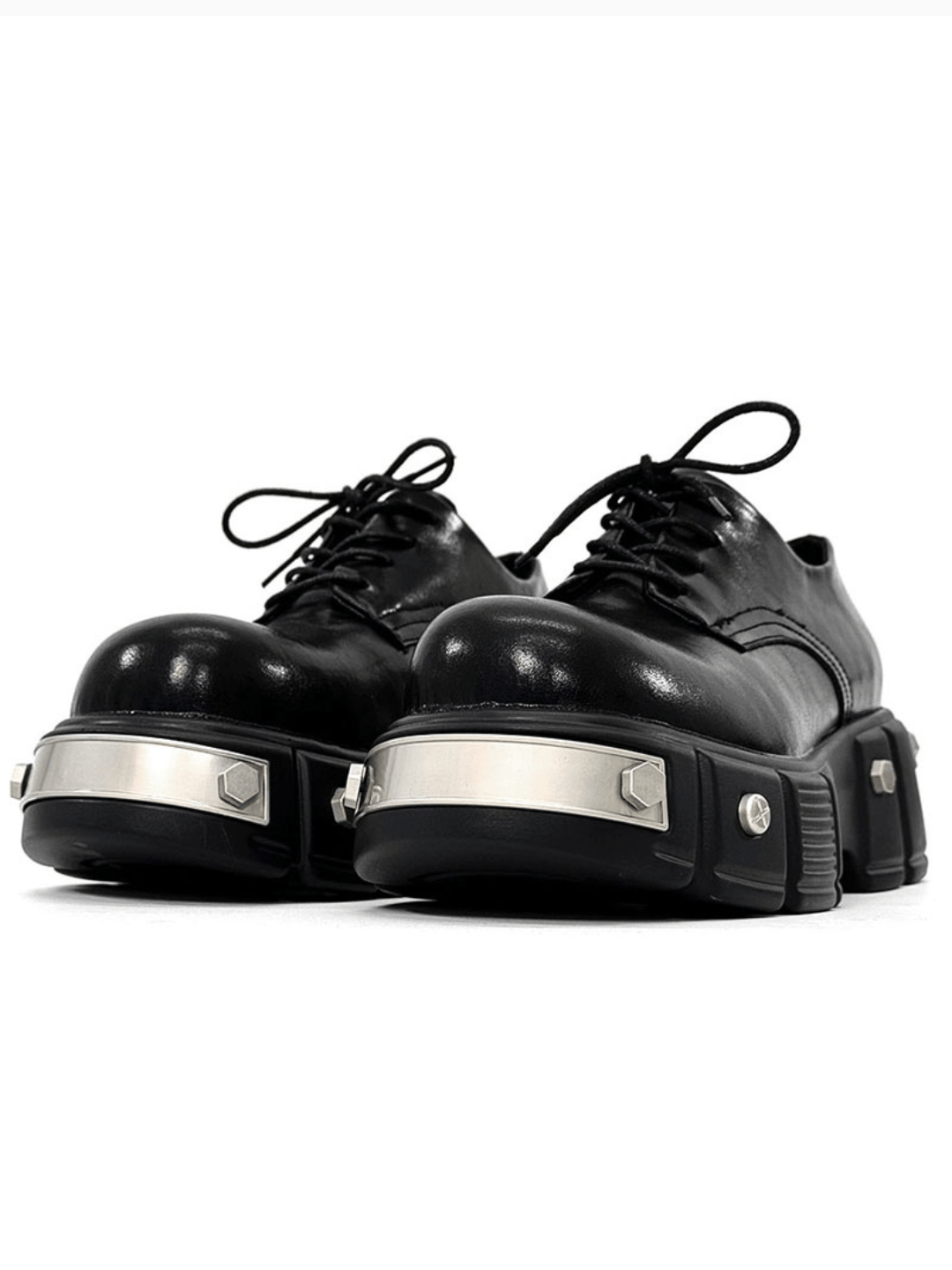 Head Round Toe Leather Shoes S041