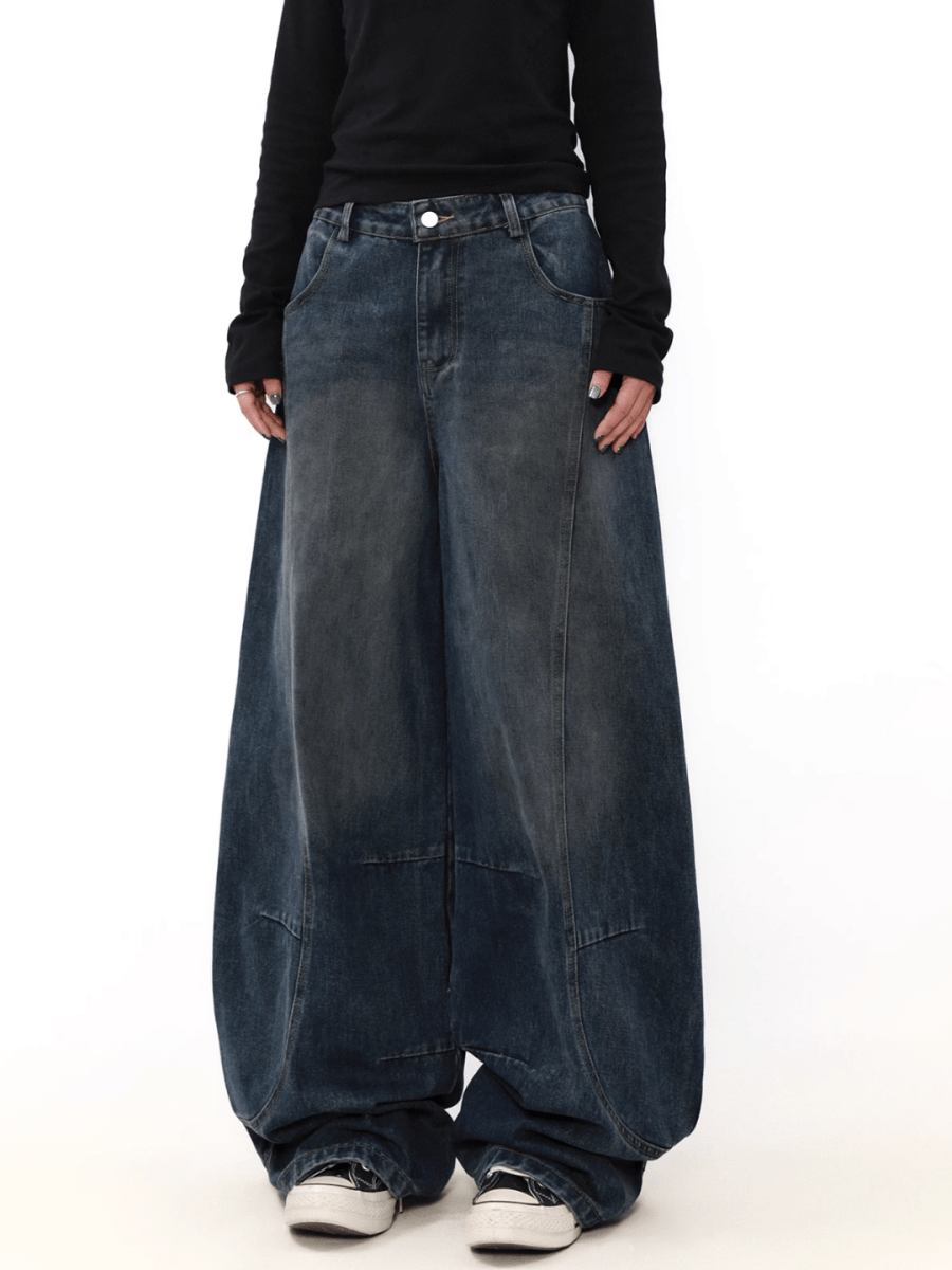 wide leg straight jeans   FE0108