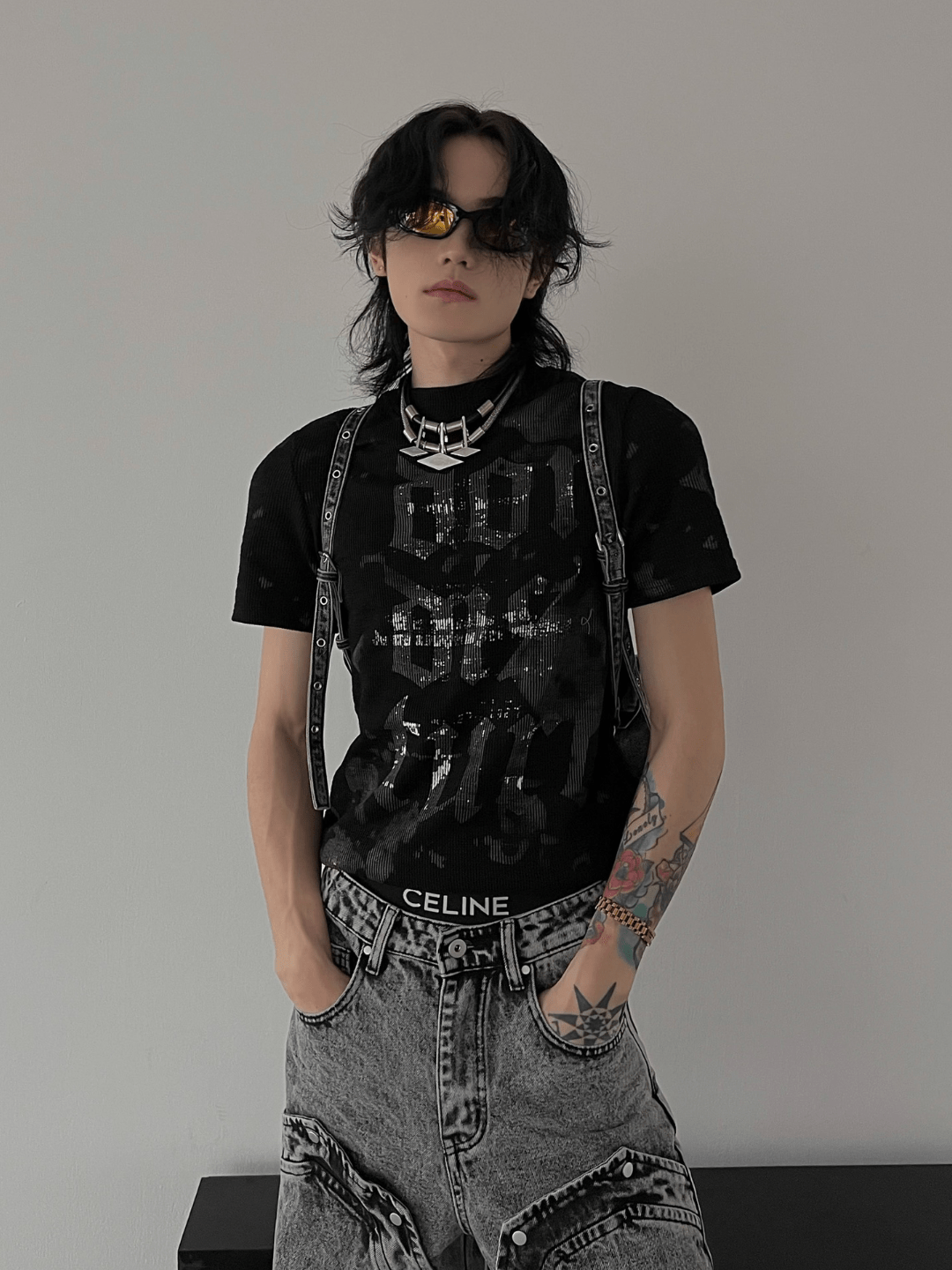 [SOULWORKER] punk genderless t-shirt   FE0541