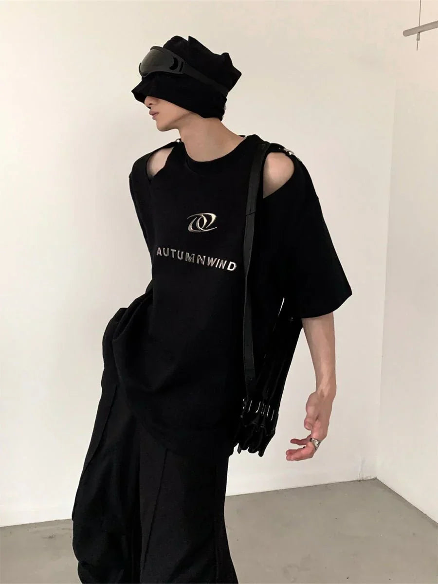[AUTUMNWIND]DECONSTRUCTED DESIGN T-SHIRT FE0537
