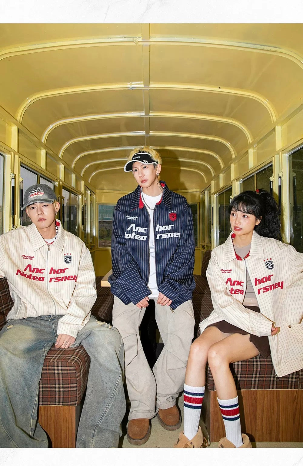 Men’s Striped Embroidered Jacket – Vintage American Streetwear Baseball Outerwear FE0321
