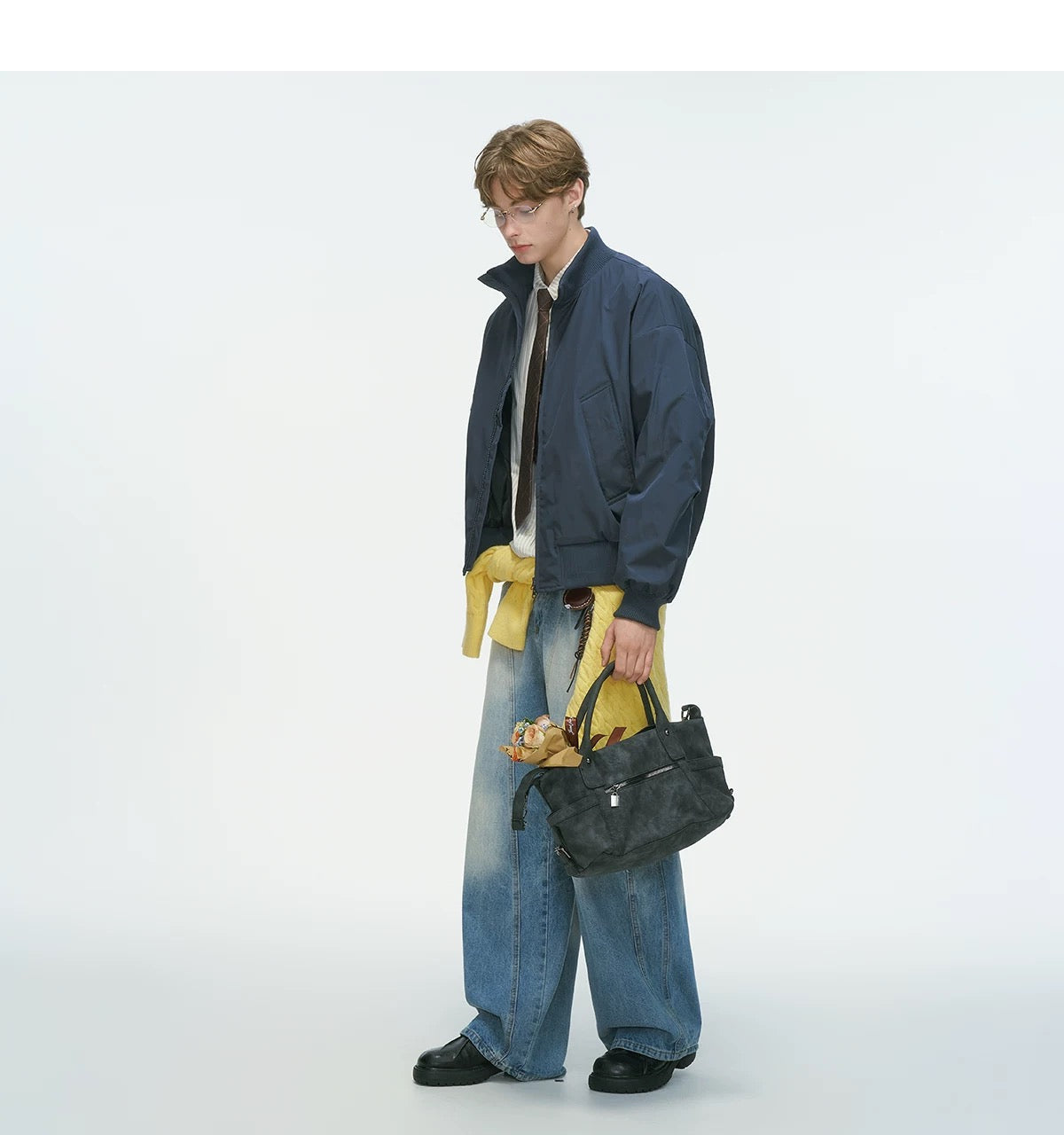 Stand Collar Down Jacket – Minimalist Warm Puffer for Winter Street Style   FE0073