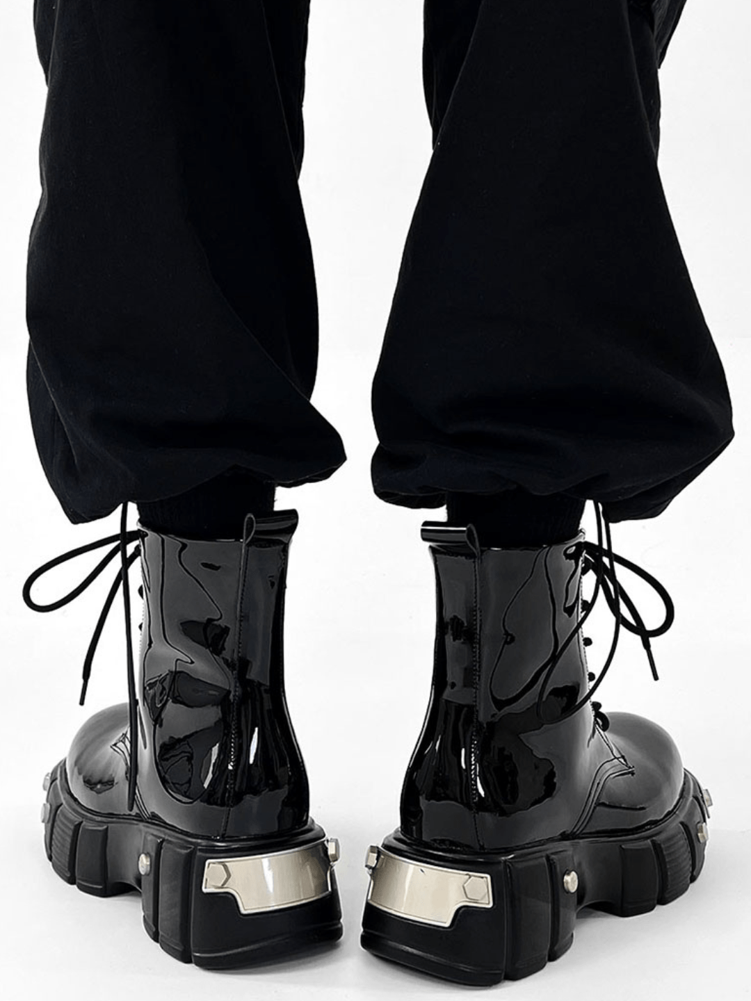 punk zipper biker boots S033
