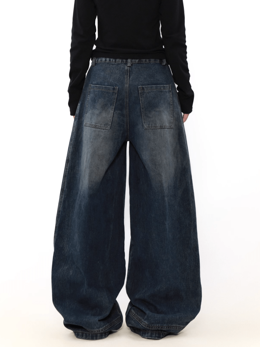 wide leg straight jeans   FE0108