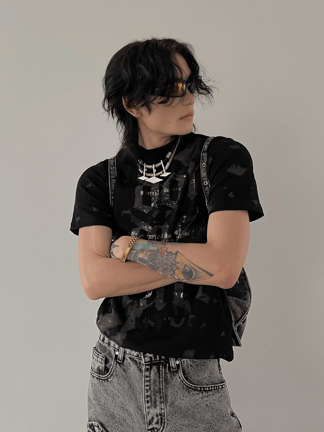 [SOULWORKER] punk genderless t-shirt   FE0541