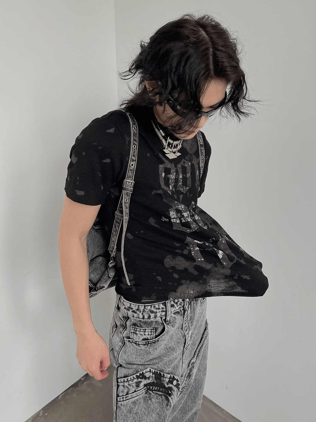 [SOULWORKER] punk genderless t-shirt   FE0541
