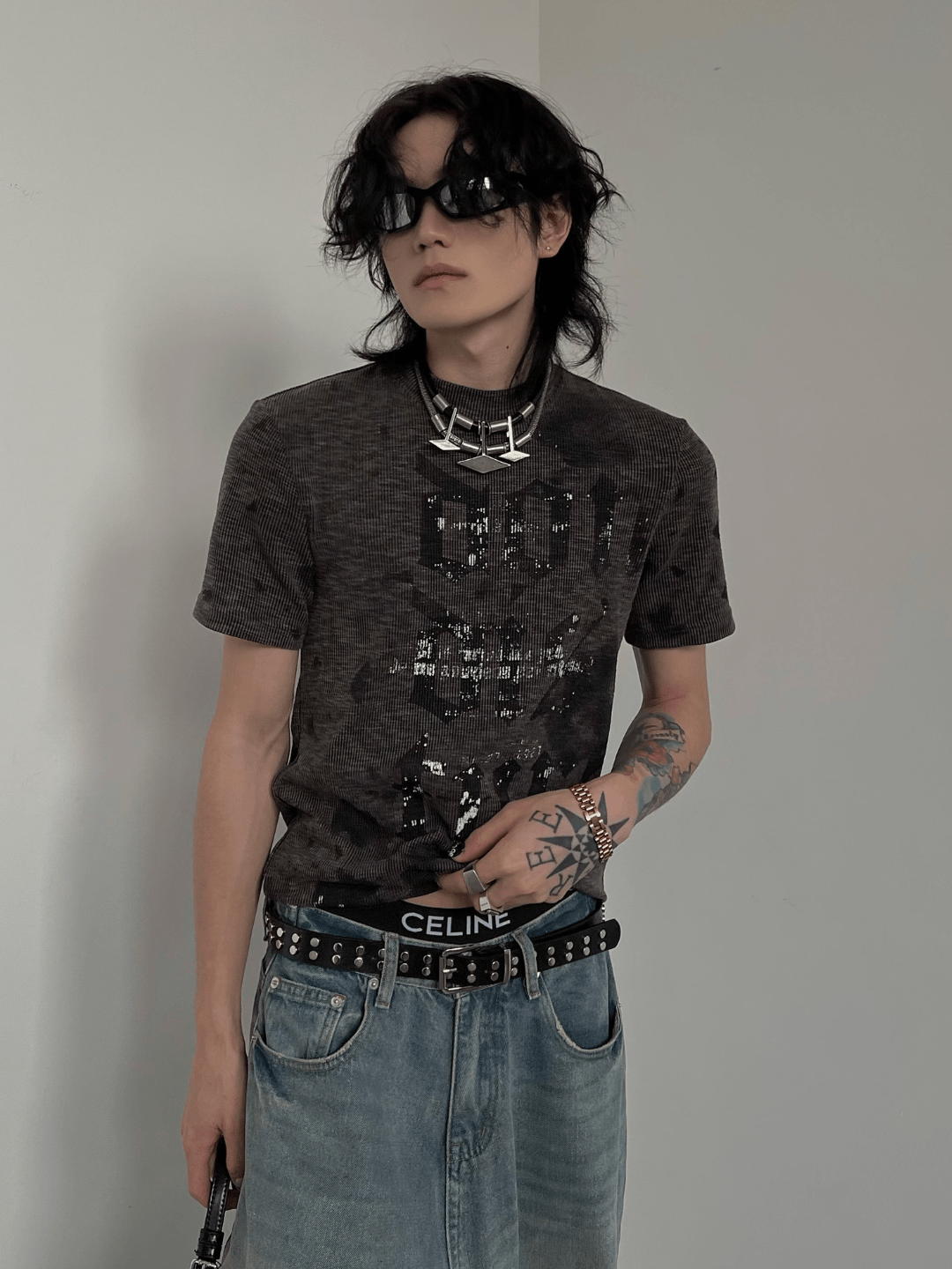 [SOULWORKER] punk genderless t-shirt   FE0541
