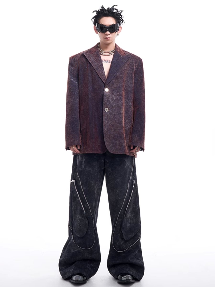 [STARTEXCEEDEND] denim suit jacket FE0605