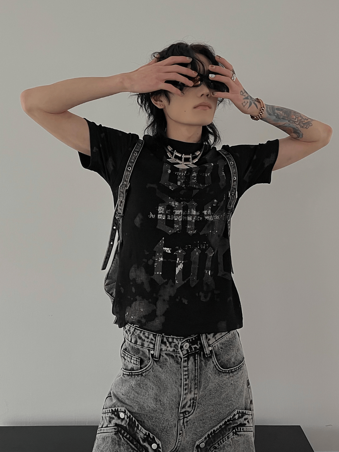[SOULWORKER] punk genderless t-shirt   FE0541