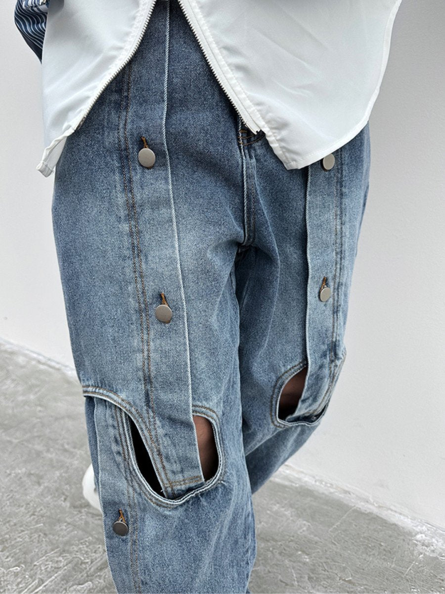 straight wide-leg jeans  FE0109