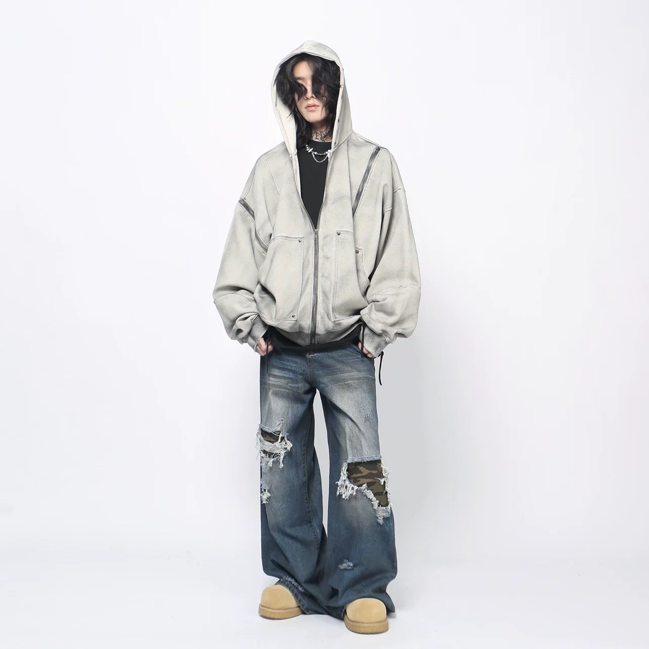 Men’s Heavyweight Streetwear Hooded  FE0284