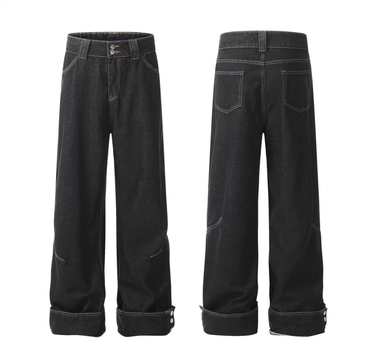 Men’s American Vintage Wide-Leg Denim Jeans FE0373
