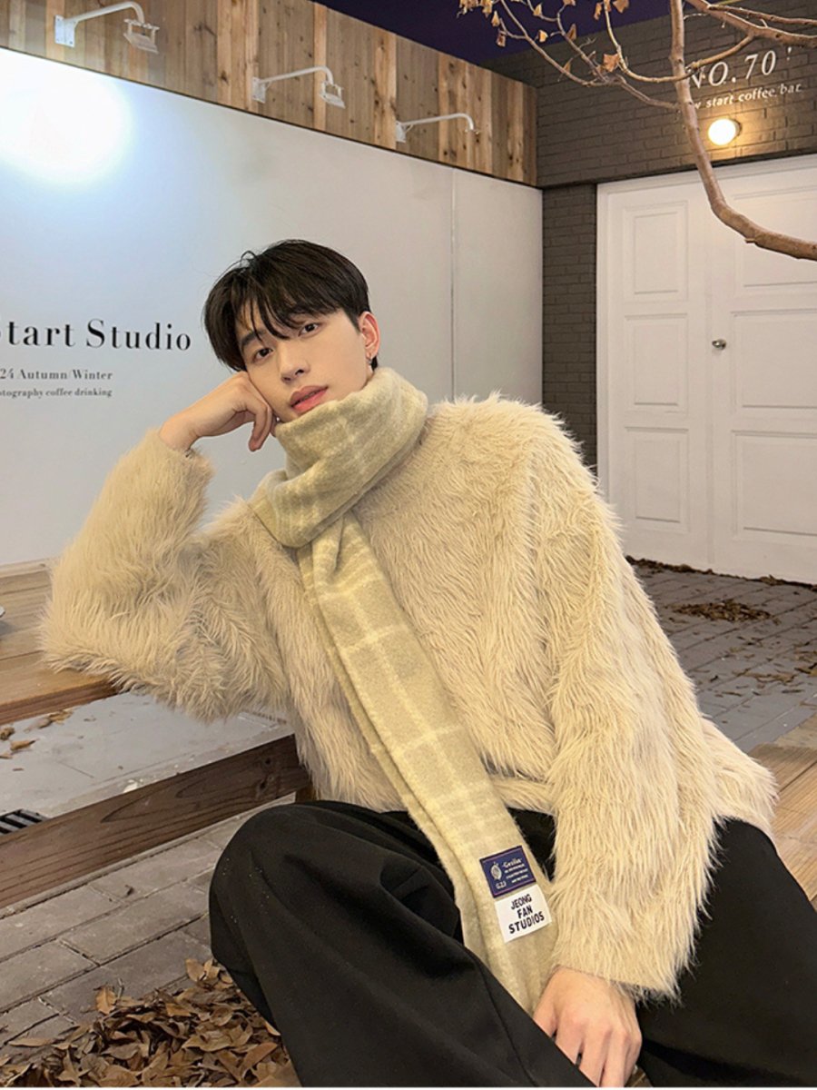 [ONELYC1NS] mink hair loose sweater FE0655