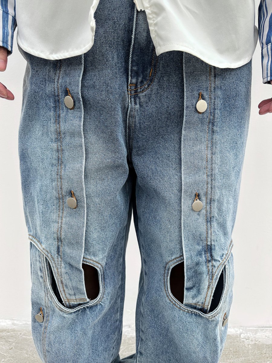 straight wide-leg jeans  FE0109