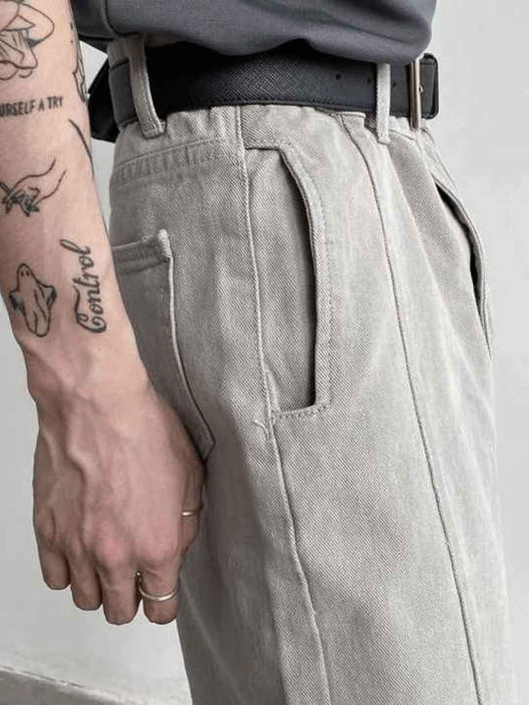 Center Slit Denim  FE0431