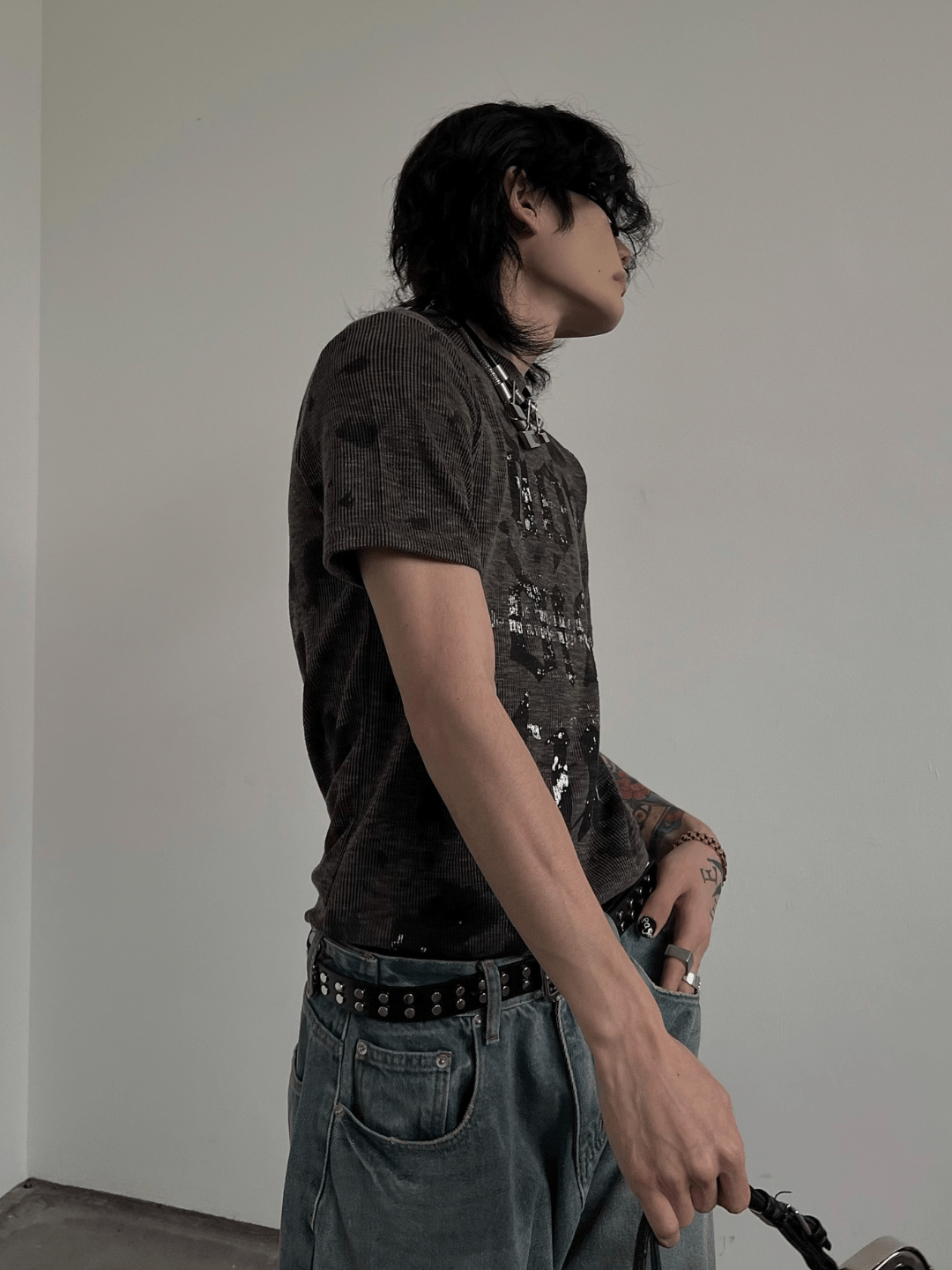 [SOULWORKER] punk genderless t-shirt   FE0541