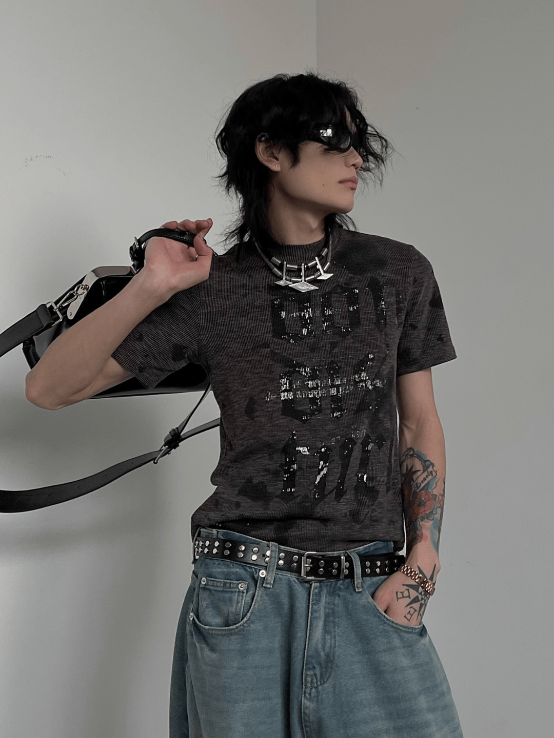 [SOULWORKER] punk genderless t-shirt   FE0541