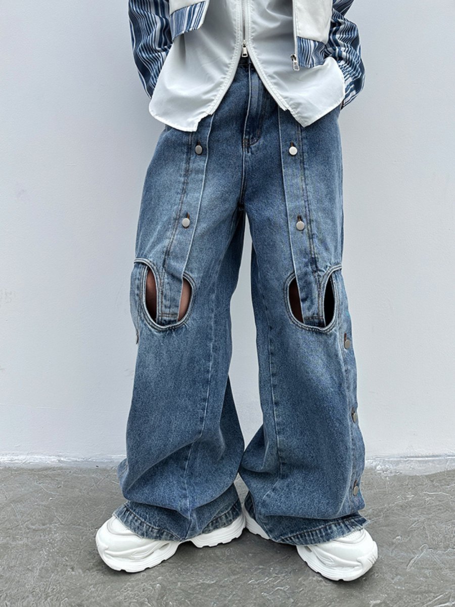 straight wide-leg jeans  FE0109