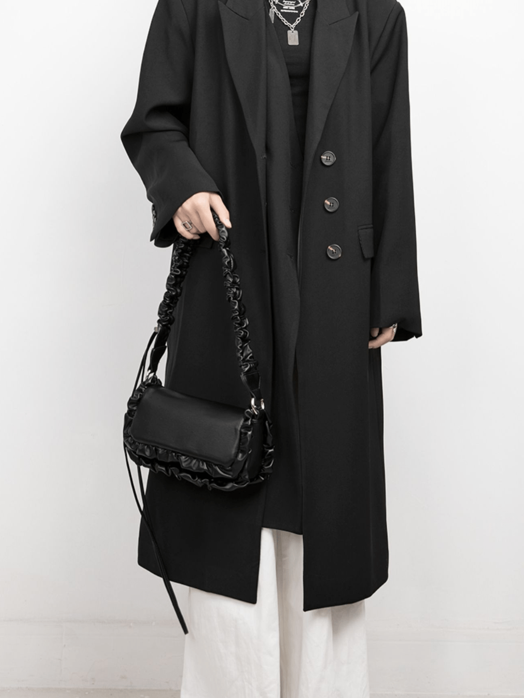 [luckystudio] decoration shoulder small square bag   FA085
