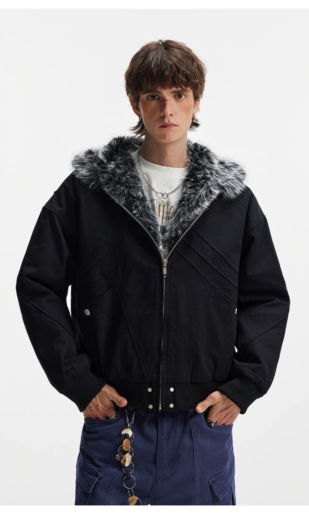 American Vintage Boxy Hooded Padded Jacket   FE0347