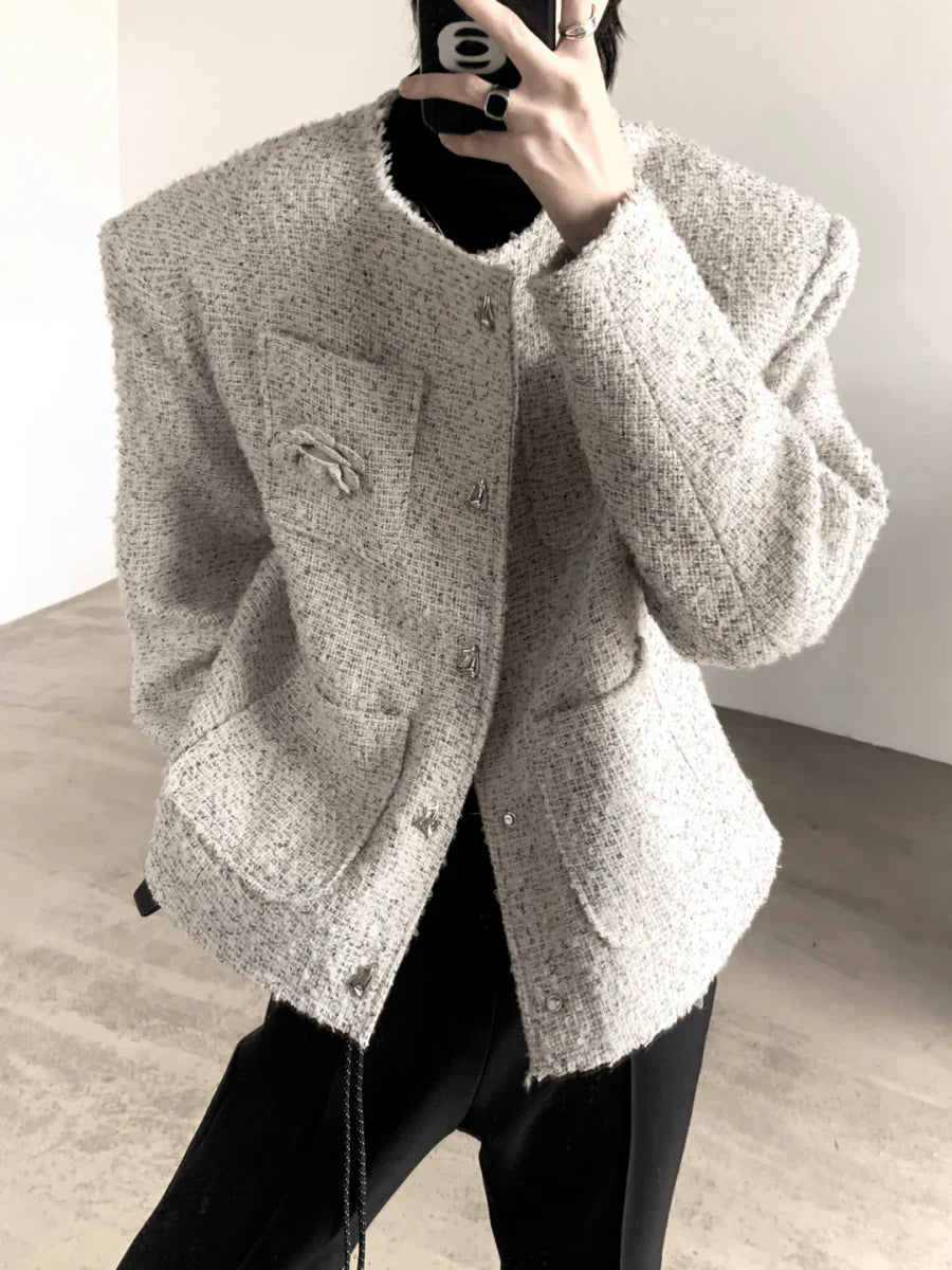 TWEED ROSE JACKET  FE0471