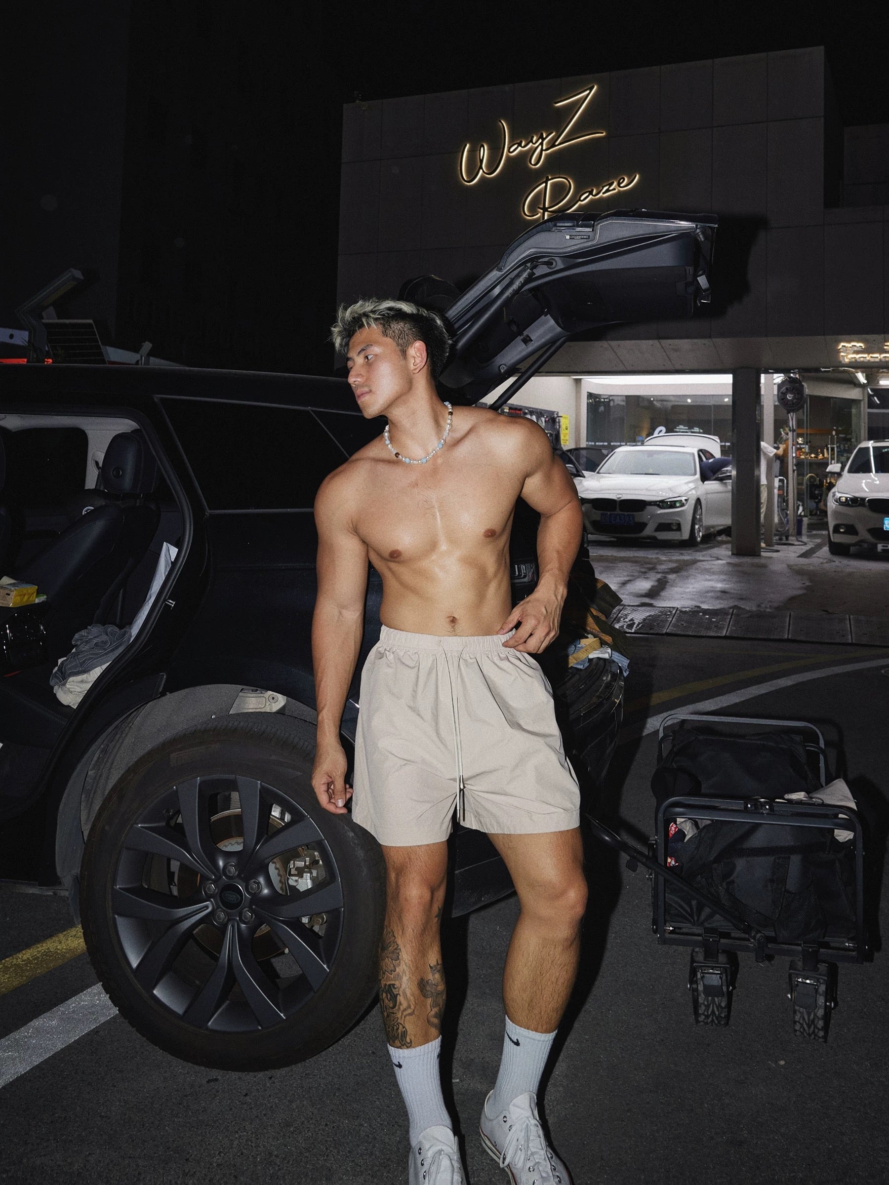 Men’s Retro Sport Lounge Set | Lightweight Fall Tracksuit with Loose Pullover & Shorts  FE0278