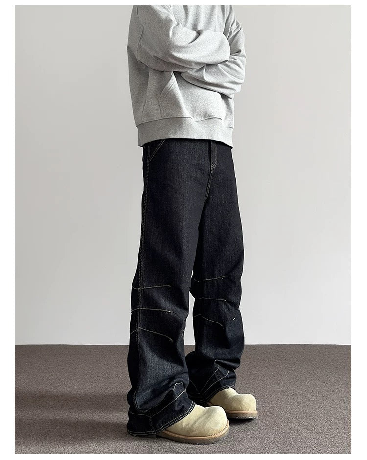Men’s American Vintage Wide-Leg Denim Jeans FE0382