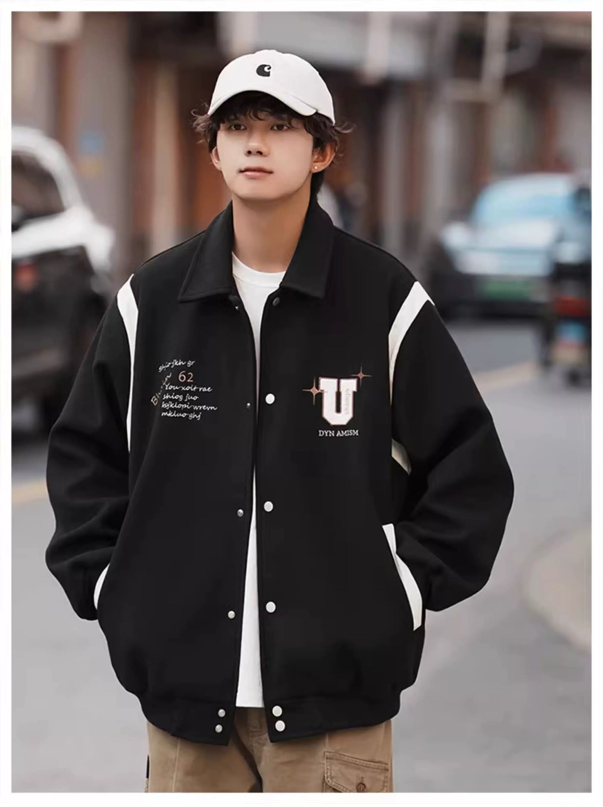 Wool Short Jacket – Vintage American Street Style Outerwear   FE0072