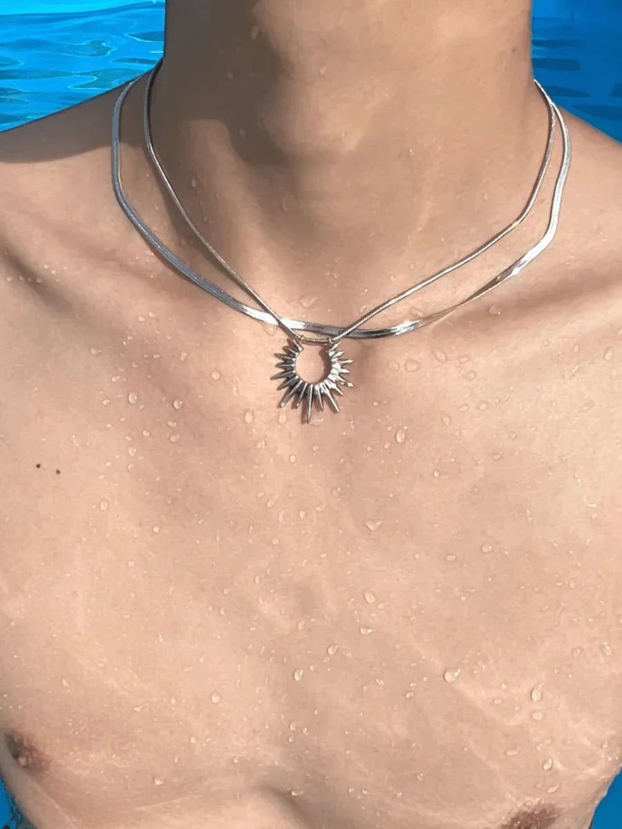 STEEL LUXURY NECKLACES   FA116