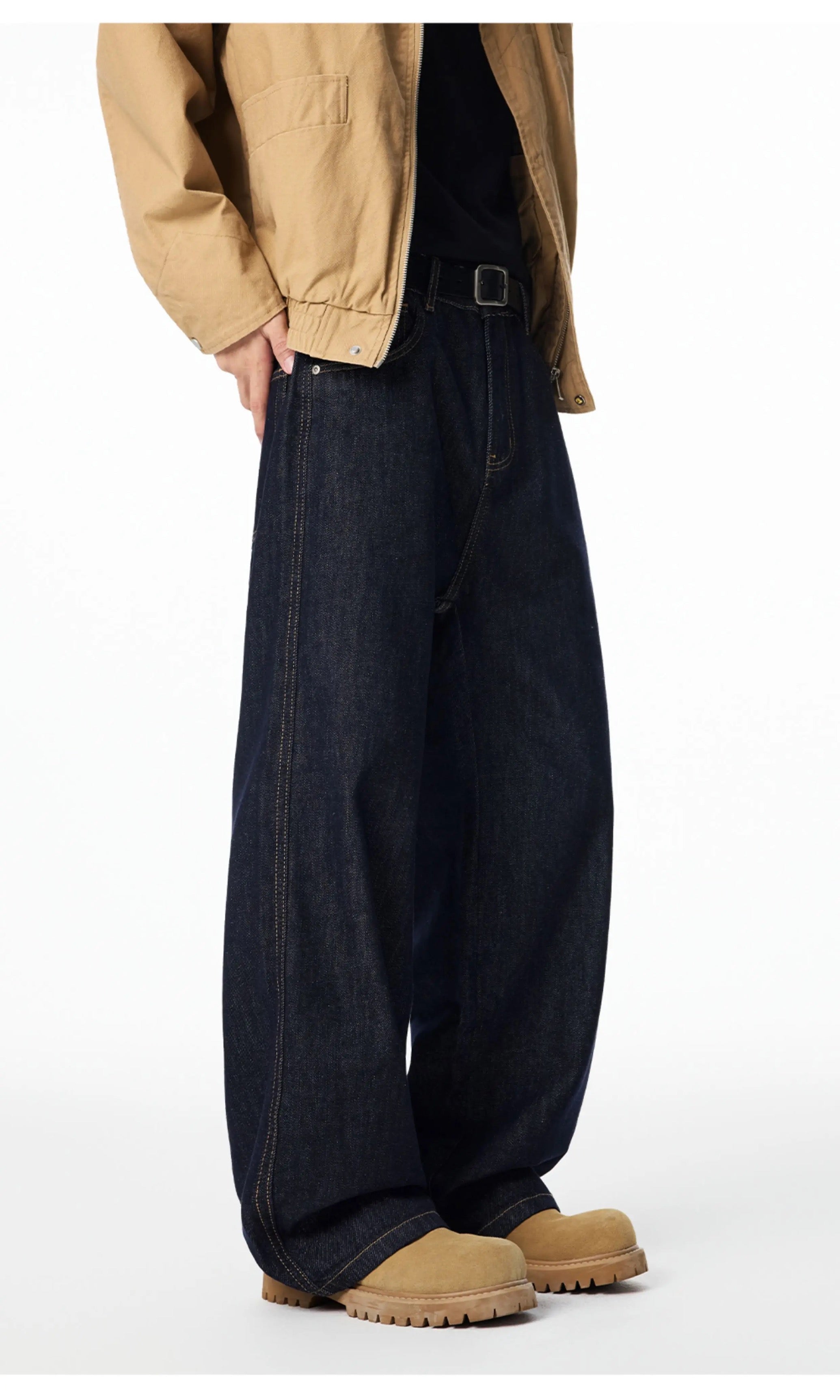 Men’s Vintage Raw Denim Streetwear Jeans   FE0084