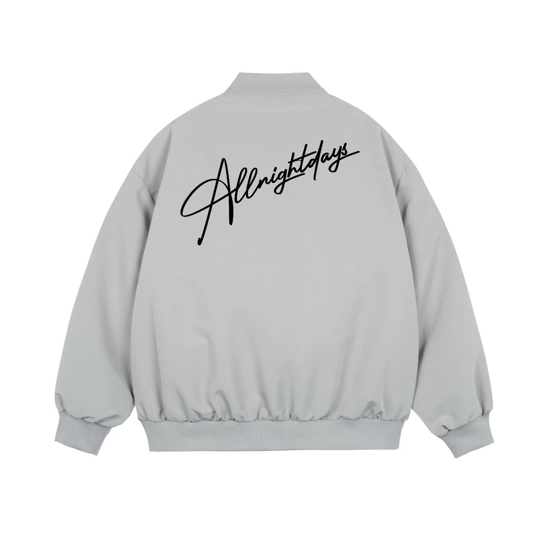 Men’s Vintage Letterman Bomber Jacket – American High Street Embroidered Varsity Outerwear    FE0023