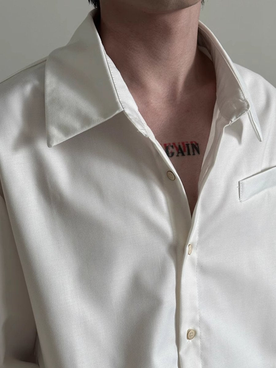 [GENESISBOY] short long-sleeved shirt  FE0555