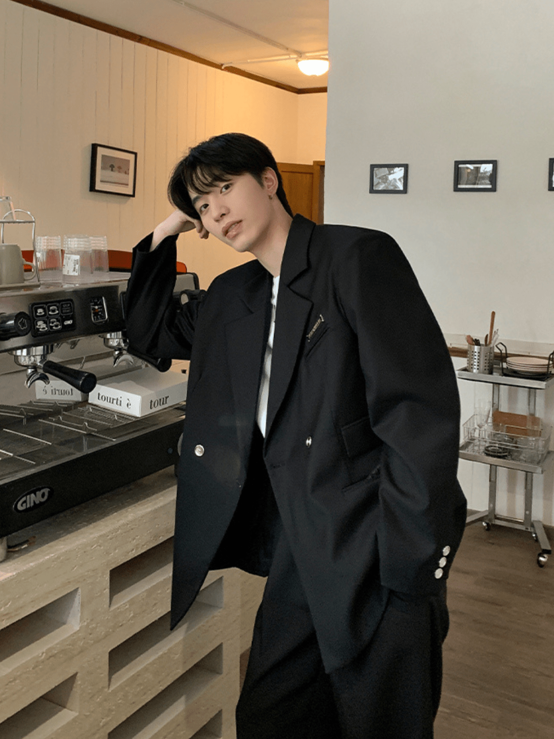 [ONELYC1NS] Korean loose suit FE0607