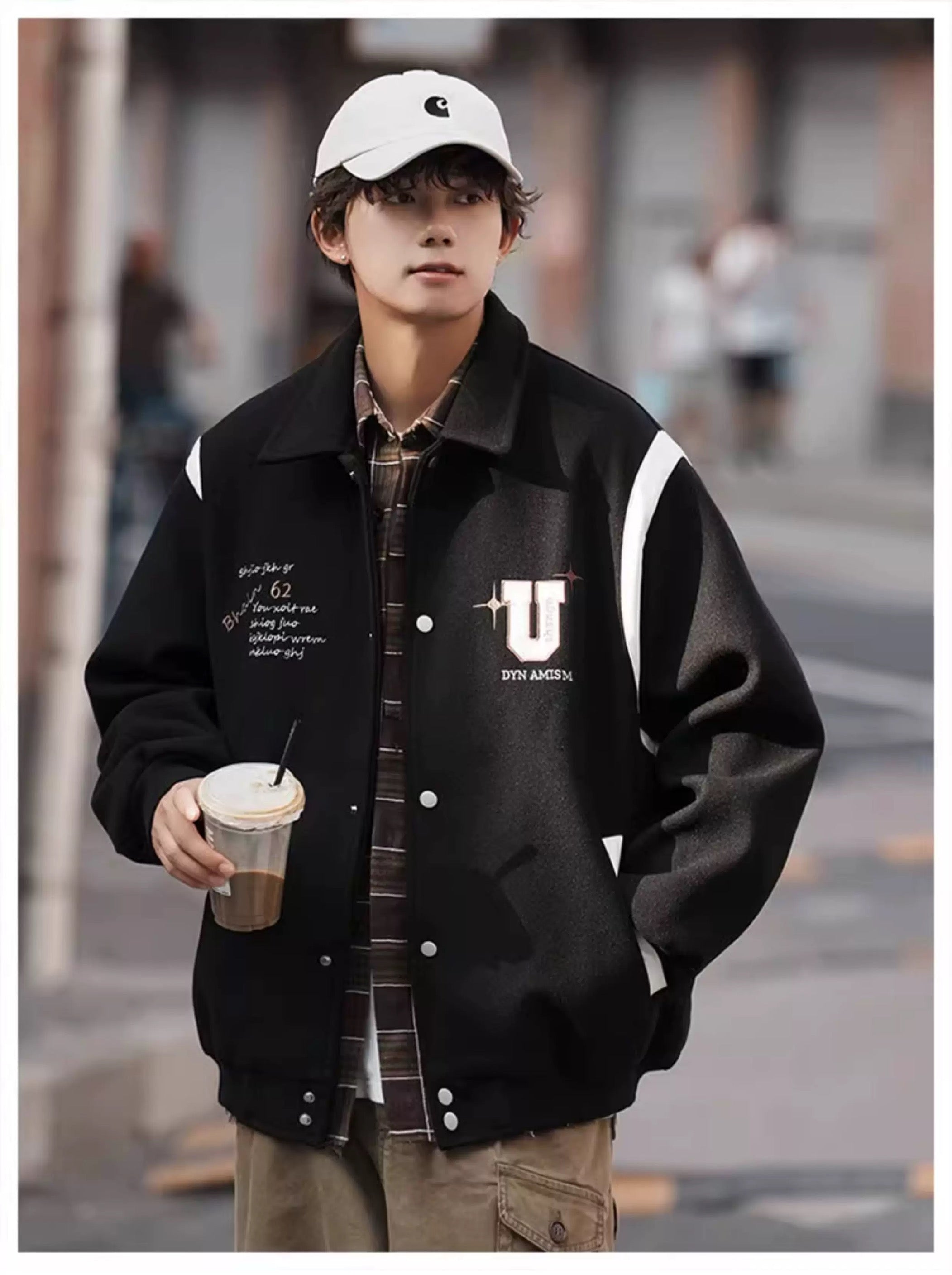 Wool Short Jacket – Vintage American Street Style Outerwear   FE0072