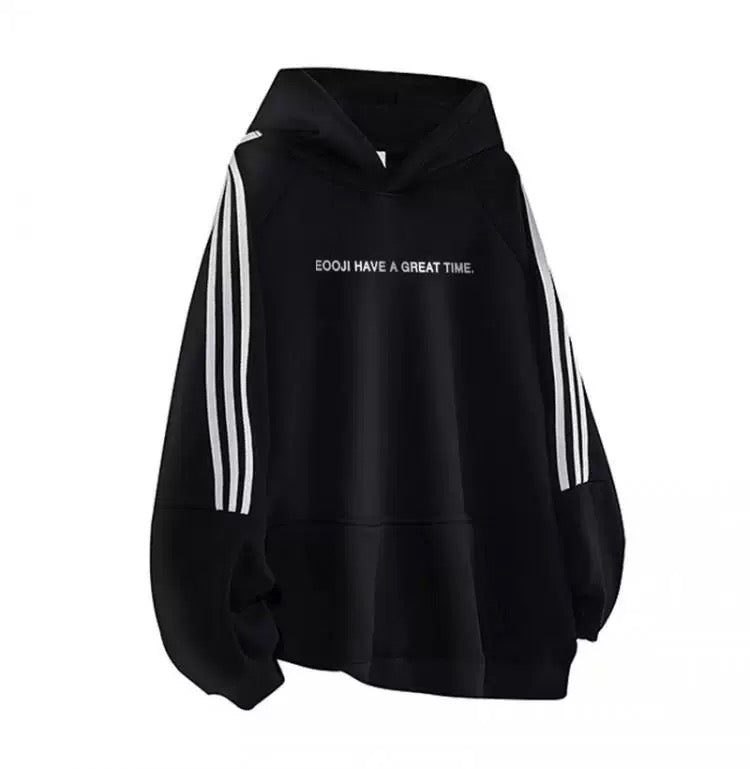 Men’s Classic American Streetwear Logo Sweatshirt – Minimalist Essential Pullover   FE0326