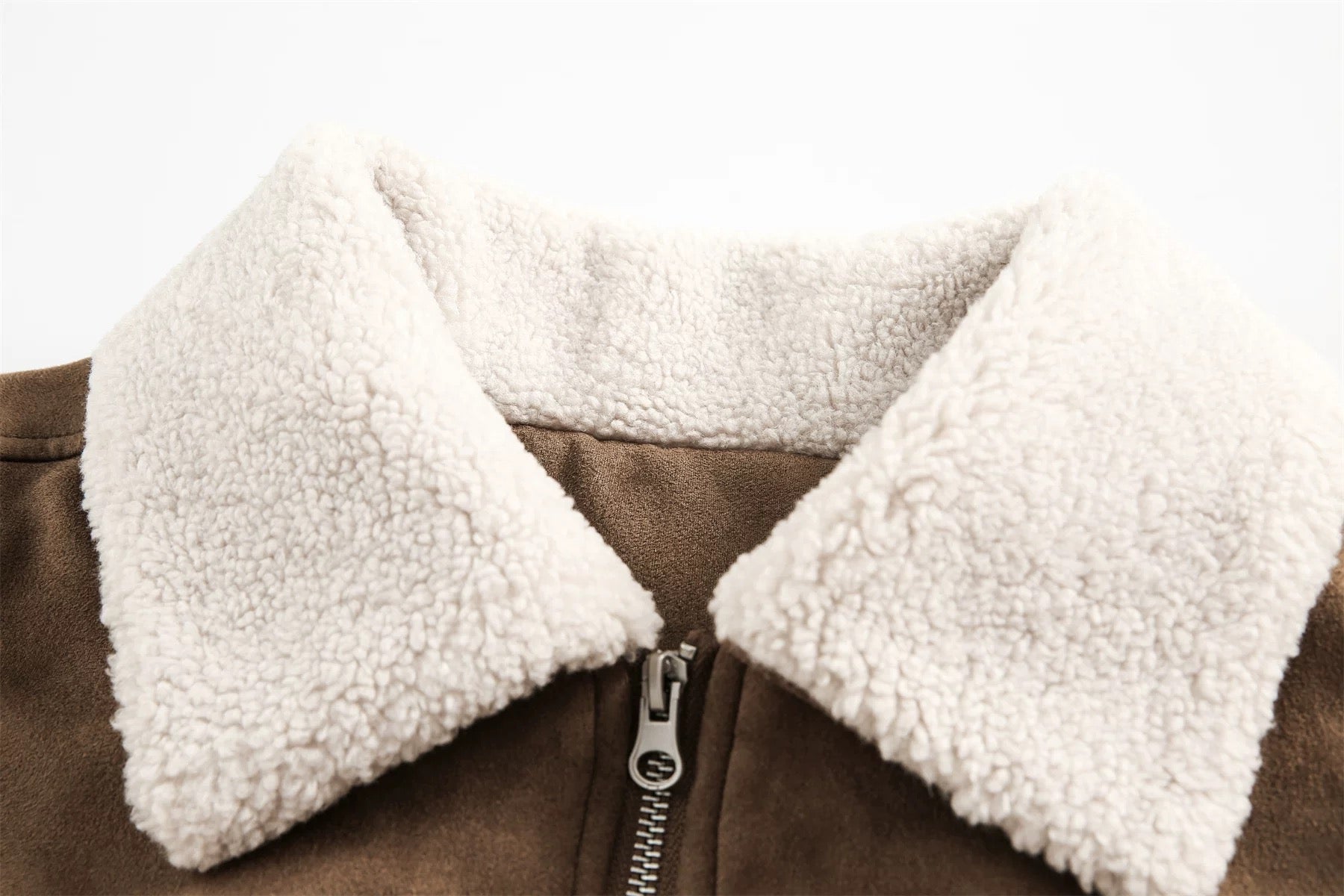 Men’s American Retro Thick Suede Coat  FE0074