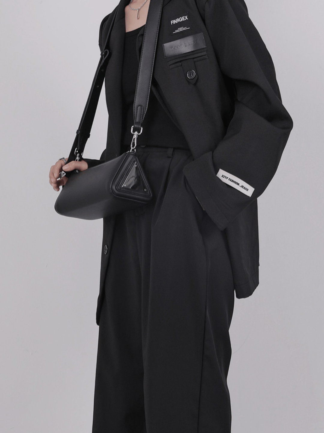 [luckystudio] Triangle Simple Crossbody Bag   FA086