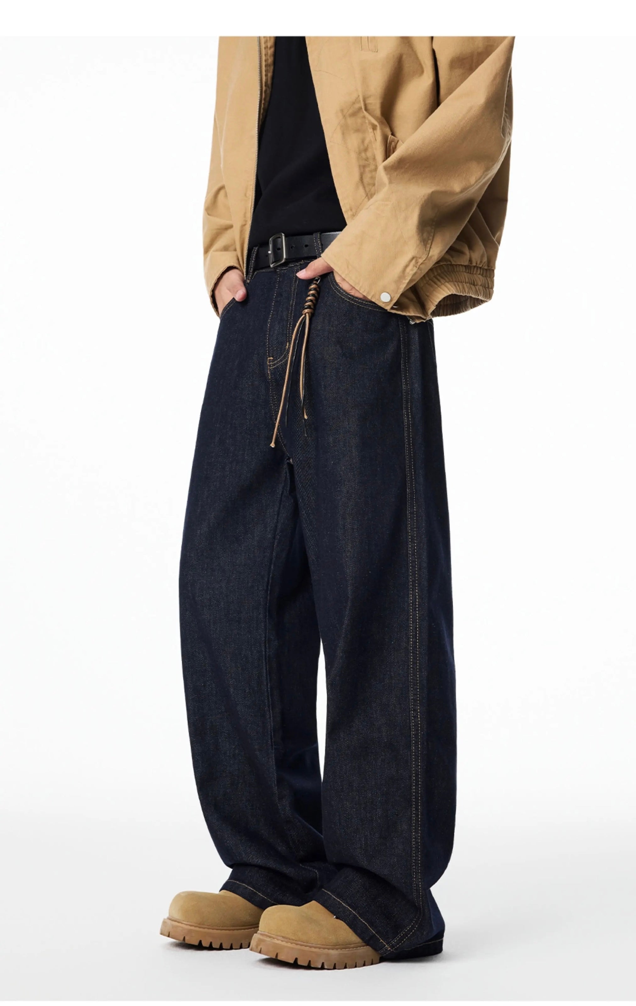 Men’s Vintage Raw Denim Streetwear Jeans   FE0084