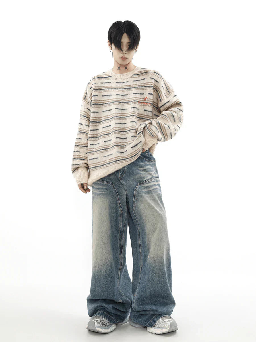 [MRNEARLY] ADVANCED SENSE OF ROUND NECK SWEATER  FE0651