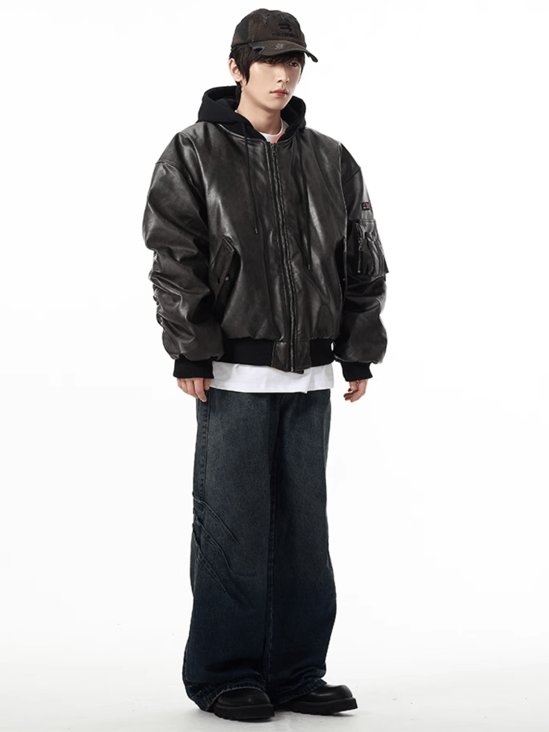 [motherfucker] American flight jacket leather jacket FE0620