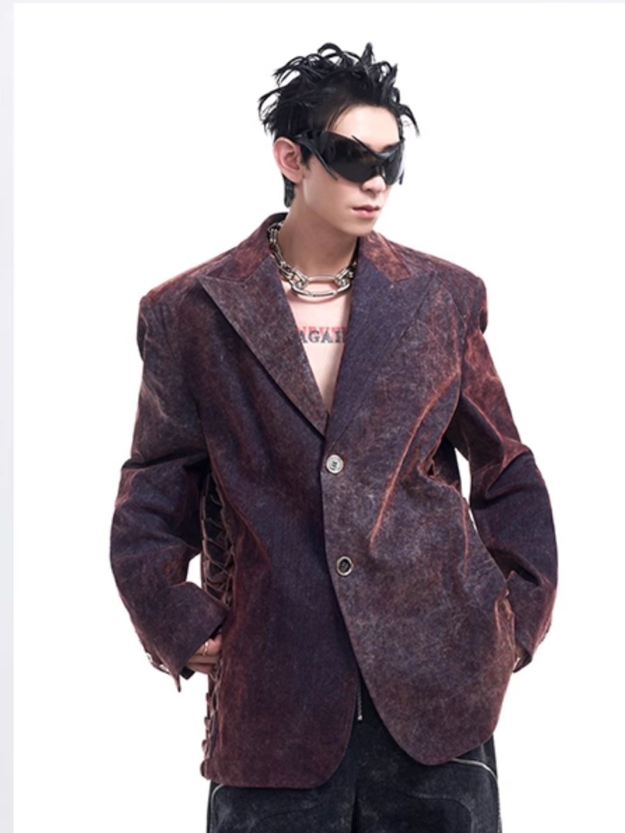 [STARTEXCEEDEND] denim suit jacket FE0605