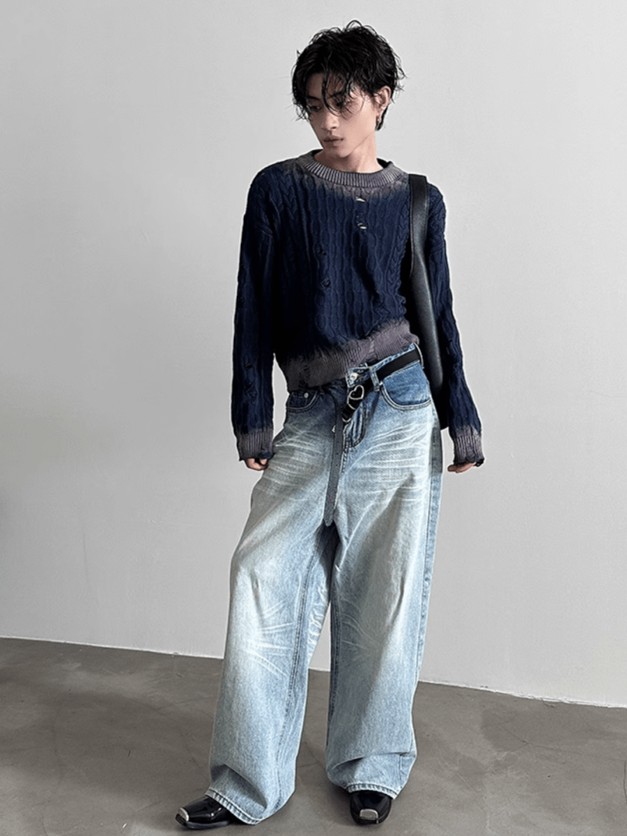[GENESISBOY] Washed Jeans FE0438
