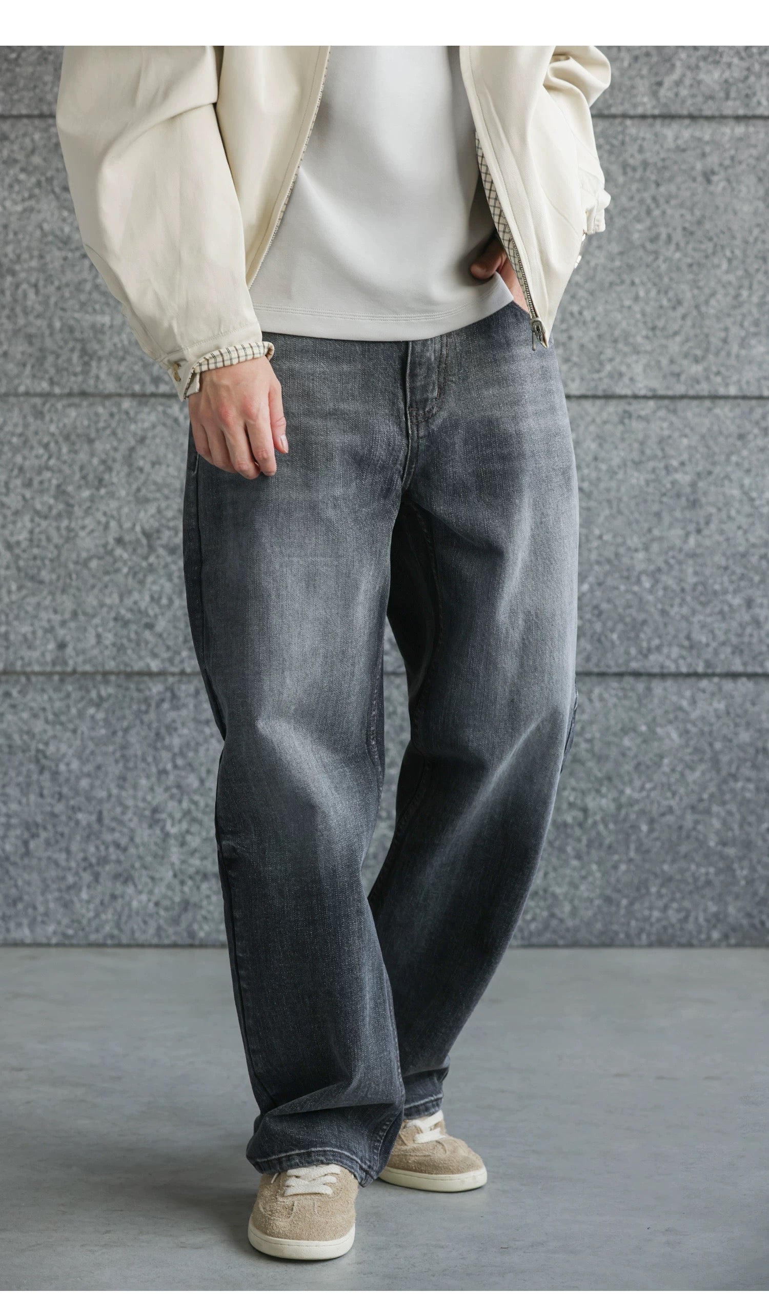 Men’s Retro American Raw Denim Jeans  FE0361
